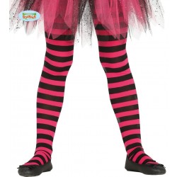 MEDIAS PANTYS 3A6AÑOS RAYA FUCSIA/NEGR