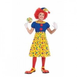 DISFRAZ 12A14 AÑOS NIÑA PAYASO FALDA