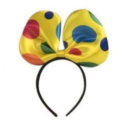 DIADEMA LAZO AMARILLO/TOPOS