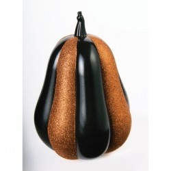 DECORACION CALABAZA NARANJA/NEGRO