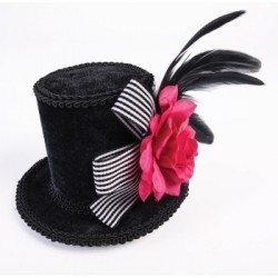MINI SOMBRERO ARLEQUIN FLOR