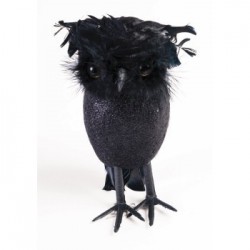   BUHO NEGRO GLITTER