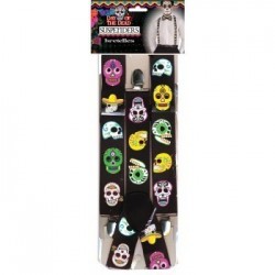 TIRANTES IMPRESO CALAVERAS COLOR