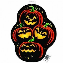 SILUETA CARTON CALABAZAS HALLOWEEN 39CM