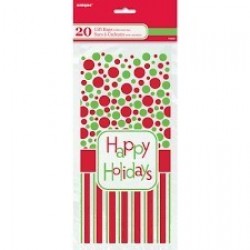 PAQ.20/U BOLSA CELO H.HOLIDAYS 12X29CM