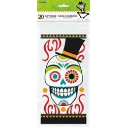 PAQ.20/U BOLSA CELO CALAVERA HALLOWEEN