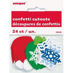 PAQ.24/U MINI SILUETA NAVIDAD SURT. 5CM