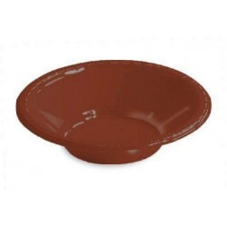 PAQ.20/U BOWL PLASTICO MARRON 355ML