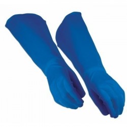   GUANTES LARGOS ADULTO HEROE AZUL