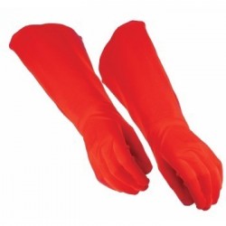   GUANTES LARGOS ADULTO HEROE ROJO