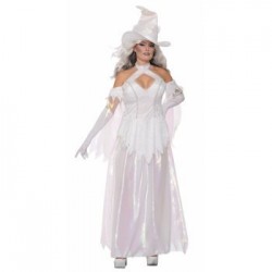  DISFRAZ T-XS/S BRUJA BLANCO AJUSTADO