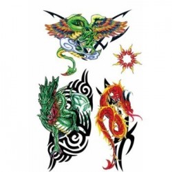 SET TATUAJES DRAGON