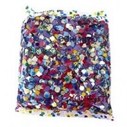   CONFETI CIRCULO MULTICOLOR 50GR