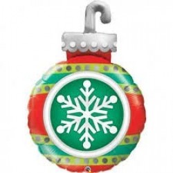 GLOBO 35" FOIL BOLA NAVIDA SIMBOL NIE