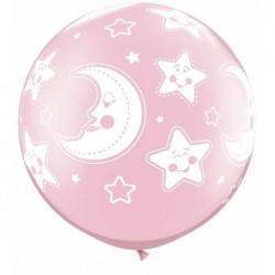 $D 2 GLOBOA JUMBO BABY MOON ROSA
