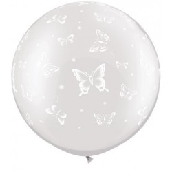 $D 2 GLOBOS JUMBO TRASP.MARIPOSAS