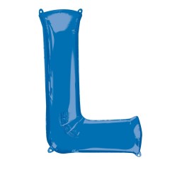   GLOBO 34" FOIL LETRA L AZUL