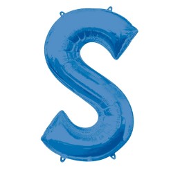   GLOBO 34" FOIL LETRA S AZUL