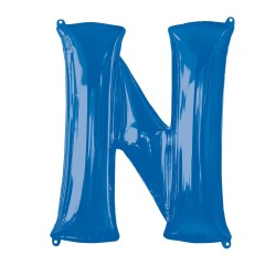   GLOBO 34" FOIL LETRA N AZUL