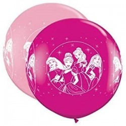$D 2 GLOBOS JUMBO 3FT PRINCESA COL.SUR.