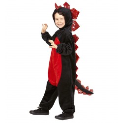 ! DISFRAZ 1A2AÑOS DRAGON NEGRO/ROJO