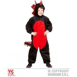 DISFRAZ  4A5 AÑOS DRAGON NEGRO/ROJO