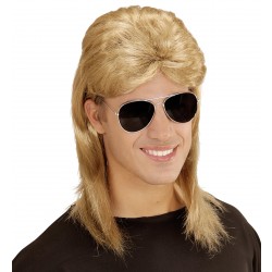 PELUCA RUBIA C/GAFAS CHICO AÑOS 80