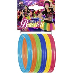   18 PULSERAS MULTICOLOR