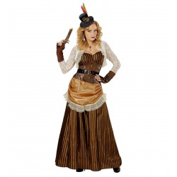  DISFRAZ T-M STEAMPUNK VESTIDO LARGO