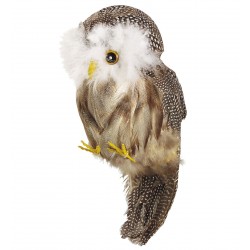 BUHO C/PLUMAS 25CM