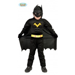 DISFRAZ 5A6AÑOS SUPER HERO NEGRO