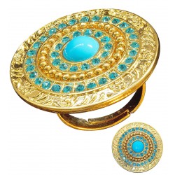 ANILLO CLEOPATRA PIEDRA TURQUESA