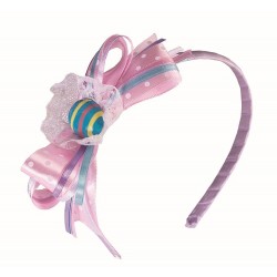 DIADEMA ROSA C/HUEVO PASCUA