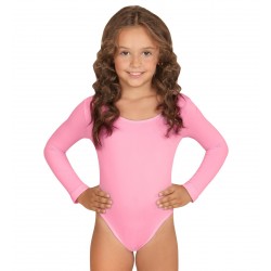   MALLA BODY 4A7AÑOS C/MANGA ROSA