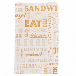 500 BOLSAS BURGUER PAROLE NARANJ 14X22CM