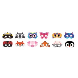 6 ANTIFACES CARTON ANIMALES SURT.