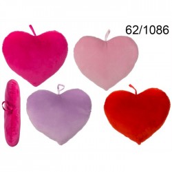 COJIN PELUCHE CORAZON COL.SURT 35CM