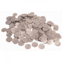  PAQ.CONFETI CIRCULOS PLATA 22GR