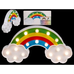 ARCO IRIS PLASTICO 16 LED 30X15X3CM