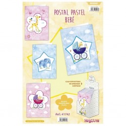 TARJETA  PASTEL BEBE 