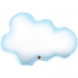 GLOBO 30" FOIL FORMA NUBE BLANCA