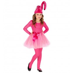 SET TOCADO FALDA TUL 3A4AÑO FLAMINGO