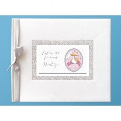 LIBRO FIRMAS BAUTIZO BEBE NIÑA  
