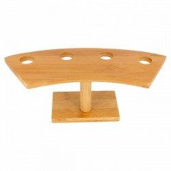 EXPOSITOR 4 CONOS MADERA 26X10,5X9CM