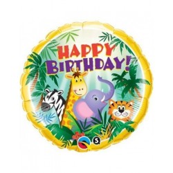 GLOBO 18" FOIL BDAY JUNGLA