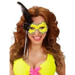   MASCARA ANTIFAZ BRASIL AMARILL FLUO