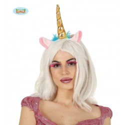 DIADEMA ADULTO UNICORNIO ORO