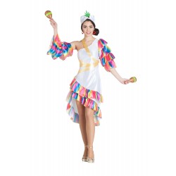  DISFRAZ T-M/L RUMBERA BLANCO