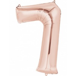  GLOBO 34" FOIL FO N7 META ROSA ORO