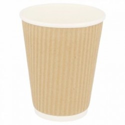 25 VASOS CARTON ONDULADO 360ML